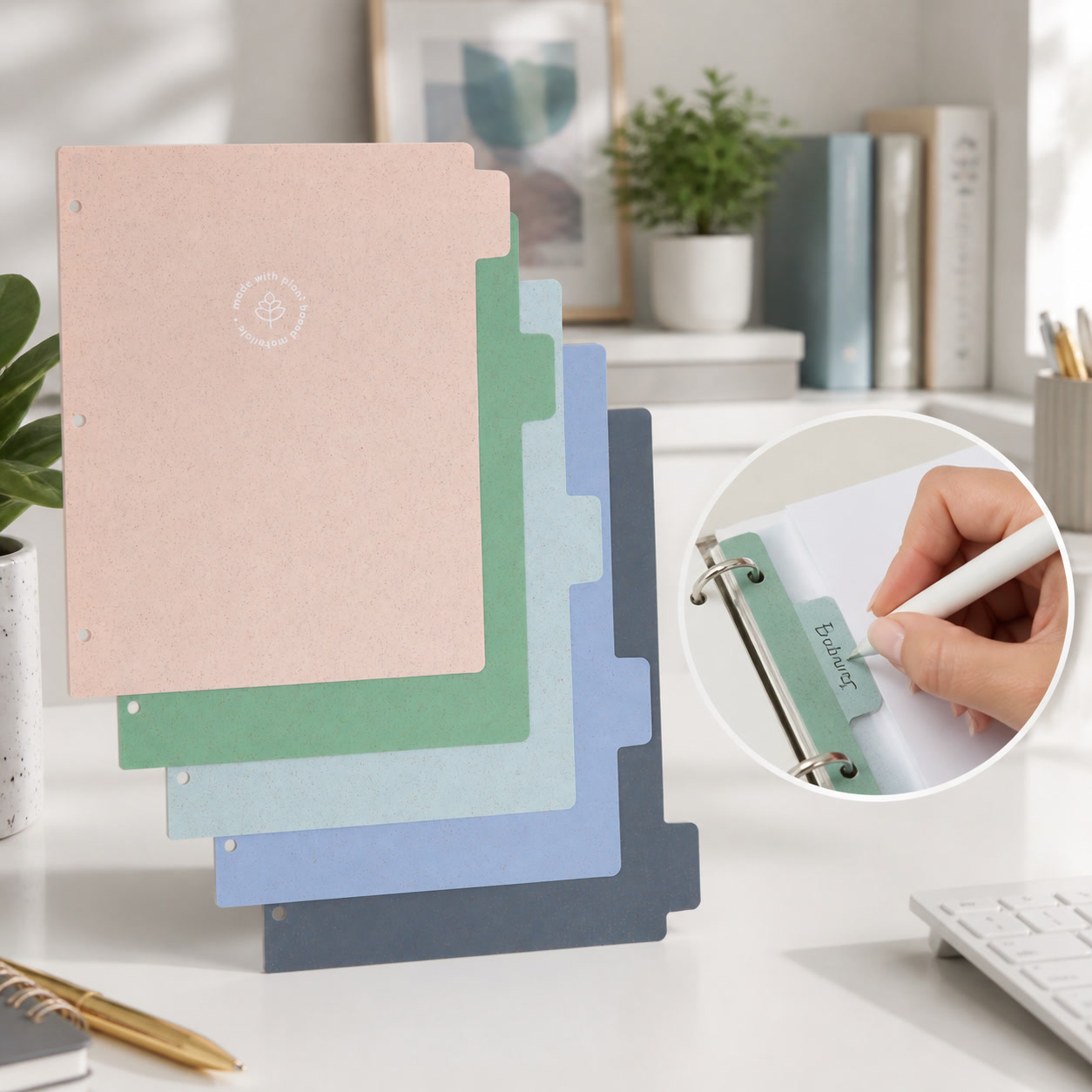 Index Tab Divider - Divisórias para Fichários, Páginas de Índice