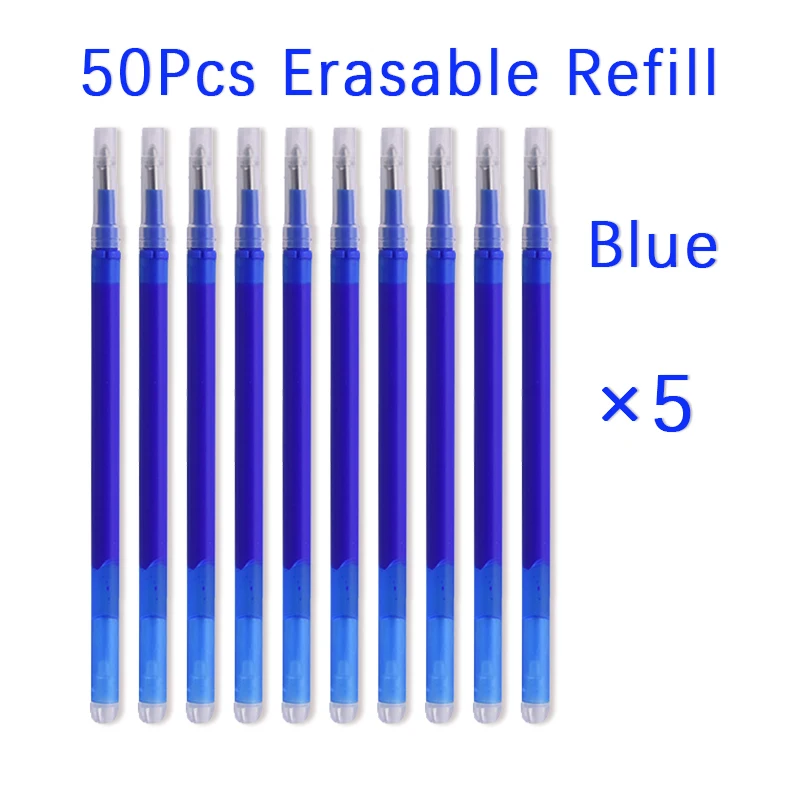 Gel Ink Pen Set - 50 Pçs/set 0.7mm Caneta Apagável Haste
