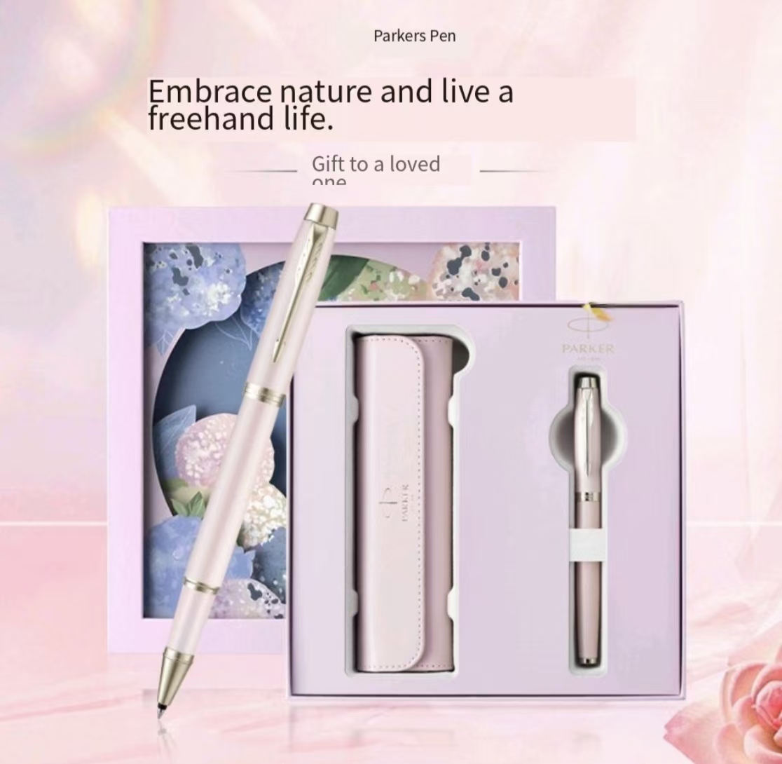 Ideal Stationery & Office Supply - Caneta Rollerball Parker Série Floral Hortênsia
