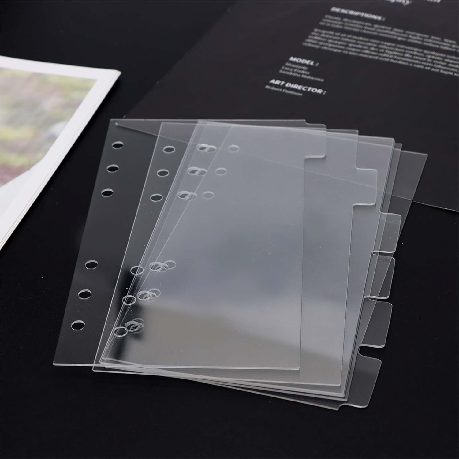 Index Tab Divider - Divisórias para Fichário A5/A6/A7, Inserções para