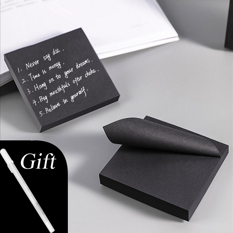 Office Stationery Supply List - Preto n vezes notas pegajosas para