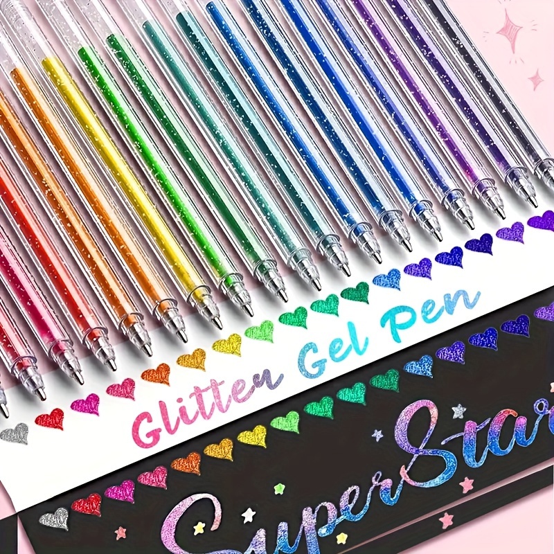 Gel Ink Pen Set - Conjunto de canetas gel especiais com