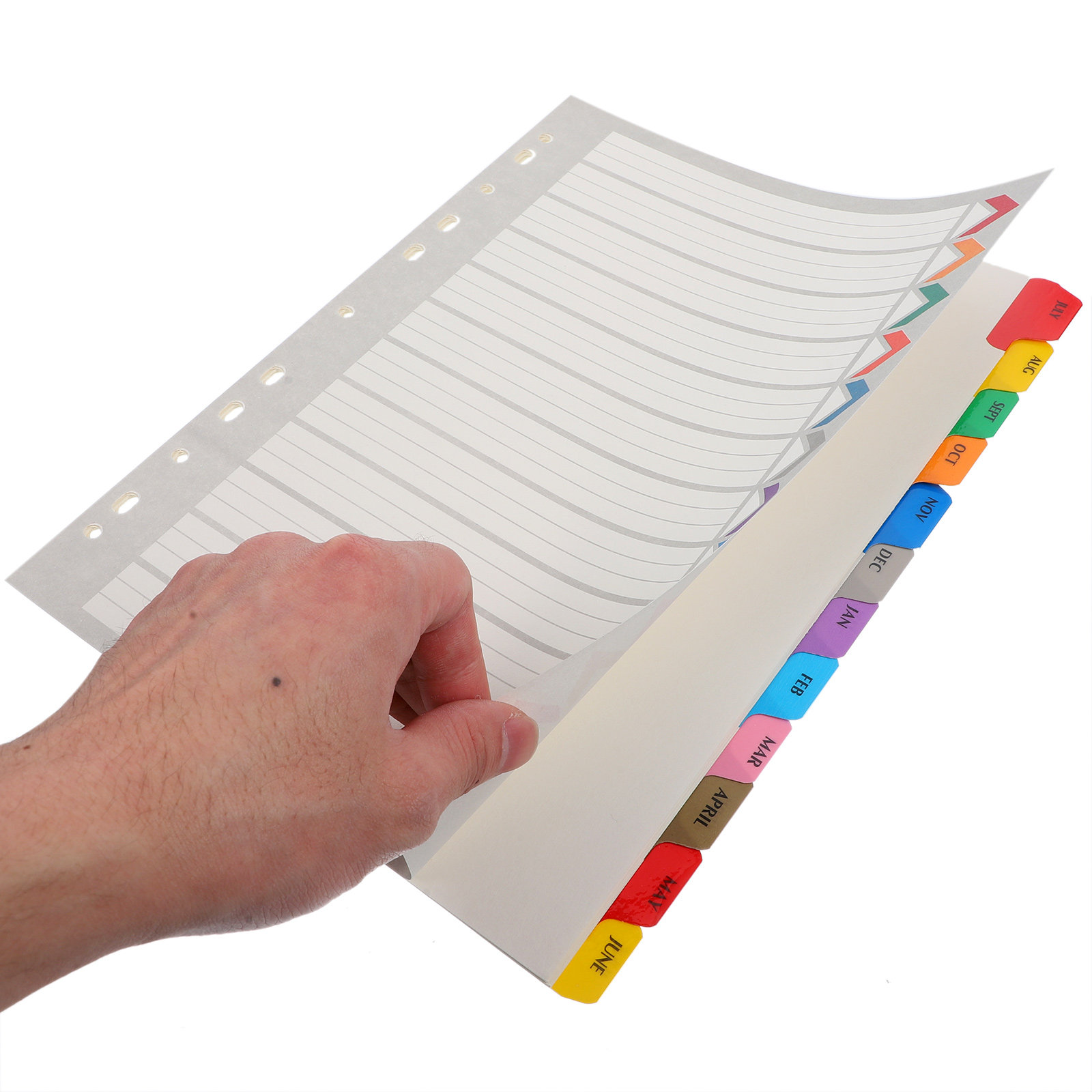 12 Divisórias para Fichário co - Index Tab Divider avaliação e preço