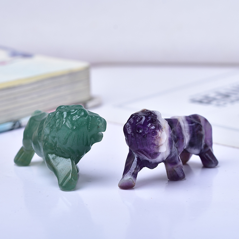 Natural Obsidian Lion Crystal  - Lion Stationery & Office Supply(Kunshan)Co.Ltd avaliação e preço