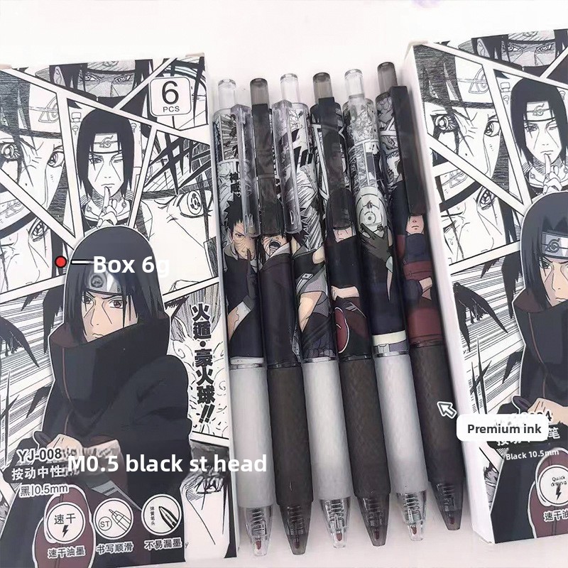 Caneta Gel Anime Naruto com Es - Gel Ink Pen Set avaliação e preço