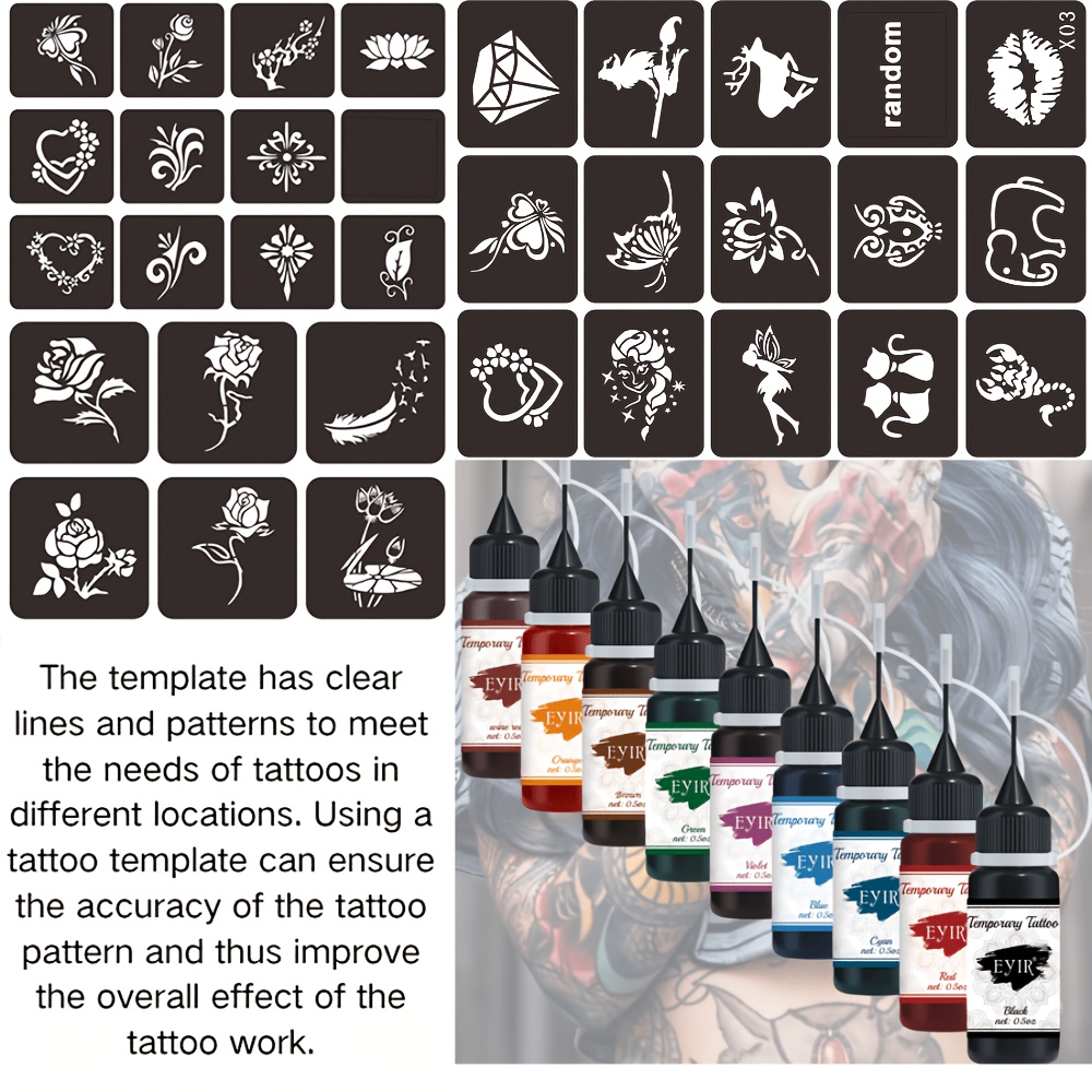 Kit de Tatuagem Temporária em  - Gel Ink Pen Set avaliação e preço