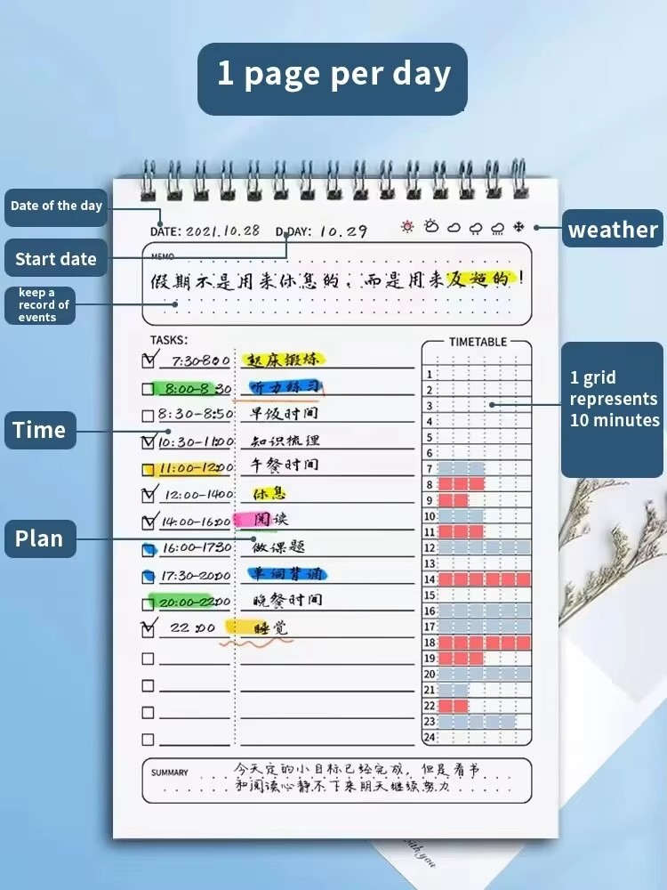 Caderno Espiral A5 para Planej - Office Stationery Supply List avaliação e preço