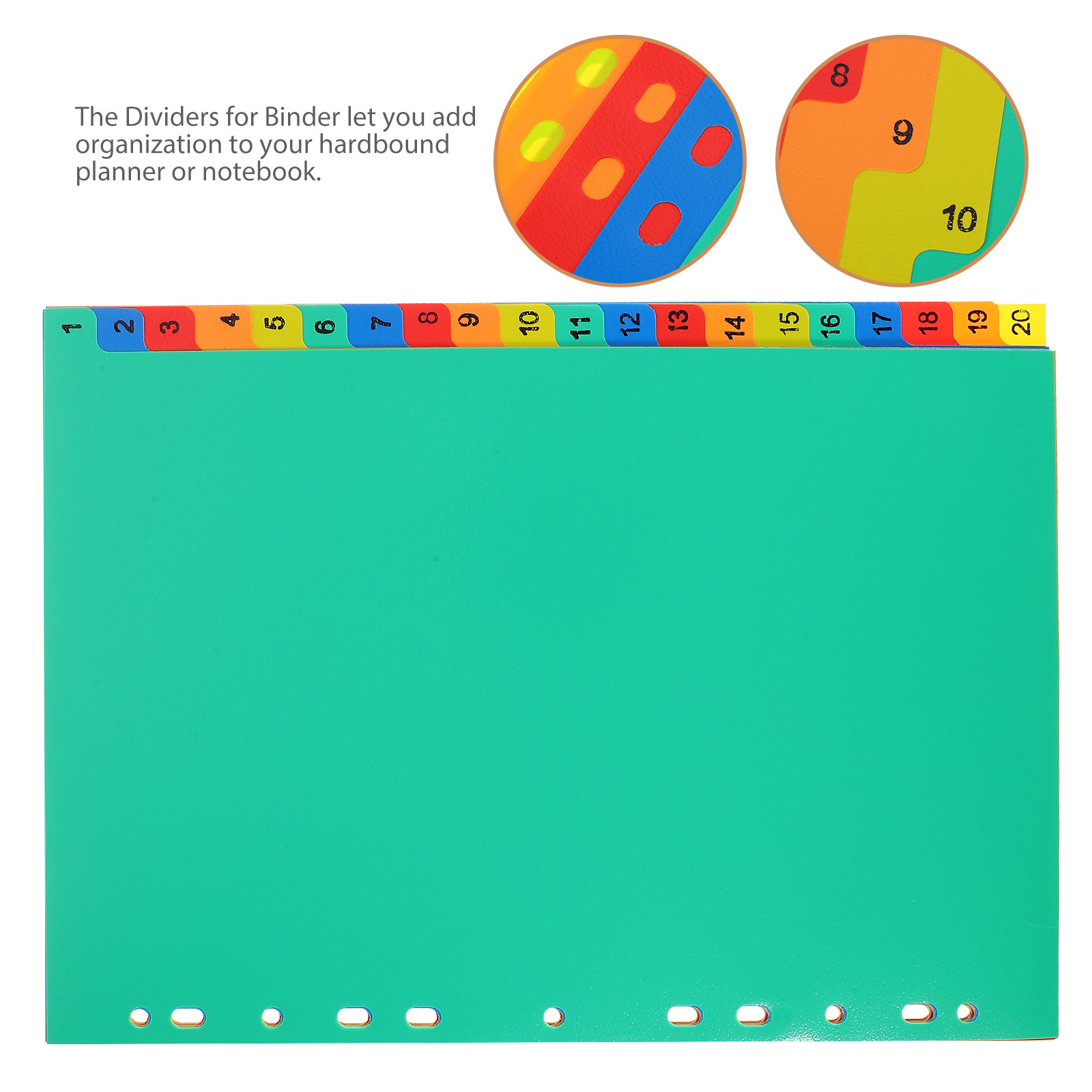 20 Peças Divisórias Coloridas  - Index Tab Divider avaliação e preço