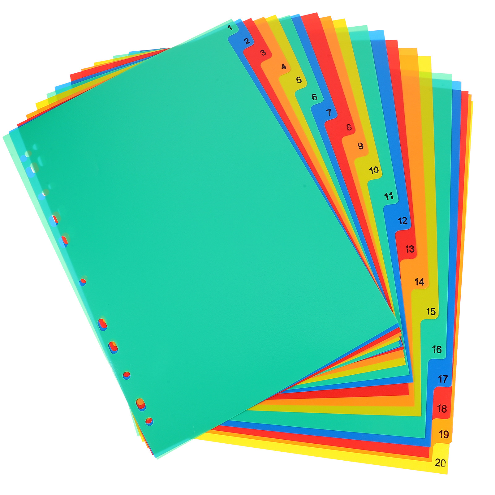 20 Peças Divisórias Coloridas  - Index Tab Divider avaliação e preço