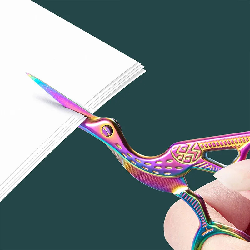 1PC Tesoura Antiga Colorida de - Scissors Stainless Craft avaliação e preço